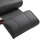 Fauteuil inclinable manuel pivotant en similicuir HomCom avec repose-pieds confortable et relaxant