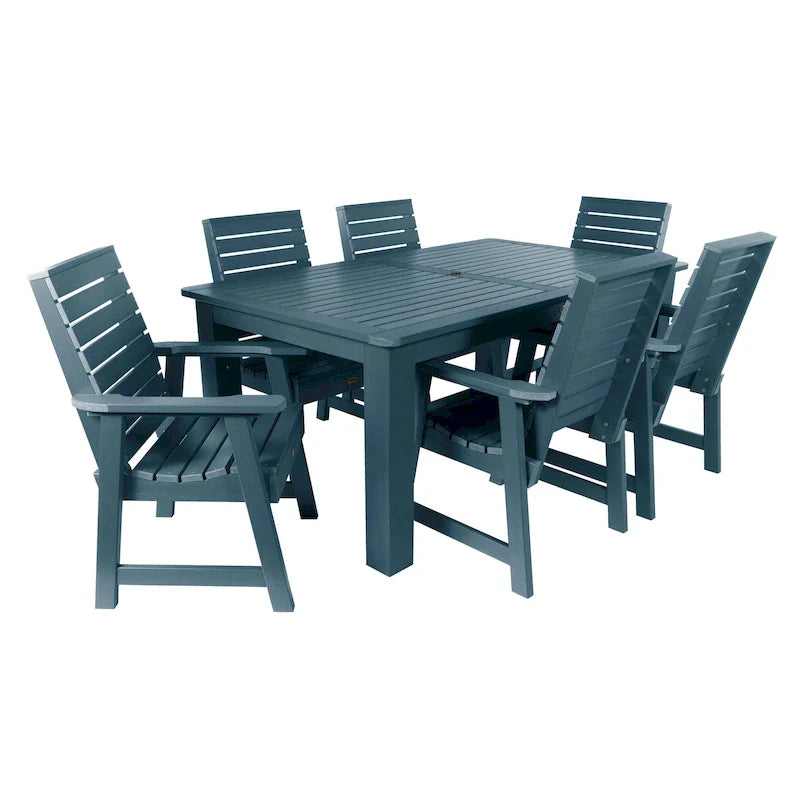 Ensemble de salle à manger d'extérieur 7 pièces HIGHWOOD PROFESSIONAL 42x72