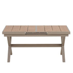 Ensemble de salle à manger d'extérieur extensible 7 pièces avec table extensible et 6 fauteuils