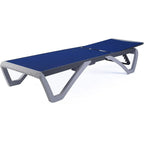 Kozyard Alan Chaise longue de patio inclinable et réglable, entièrement plate, en aluminium et résine de polypropylène