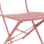 Ensemble bistrot pliant en métal 3 pièces, salon de conversation intérieur/extérieur résistant aux intempéries pour patio, cour, jardin