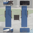 Ensemble de 3 chaises longues d'extérieur Kullavik