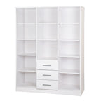 Palace Imports Armoire Cosmo 3 portes 100 % bois massif avec portes en bois massif ou portes miroir