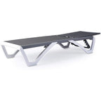 Kozyard Alan Chaise longue de patio inclinable et réglable, entièrement plate, en aluminium et résine de polypropylène