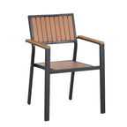 Ensemble de salle à manger d'extérieur extensible 7 pièces avec table extensible et 6 fauteuils
