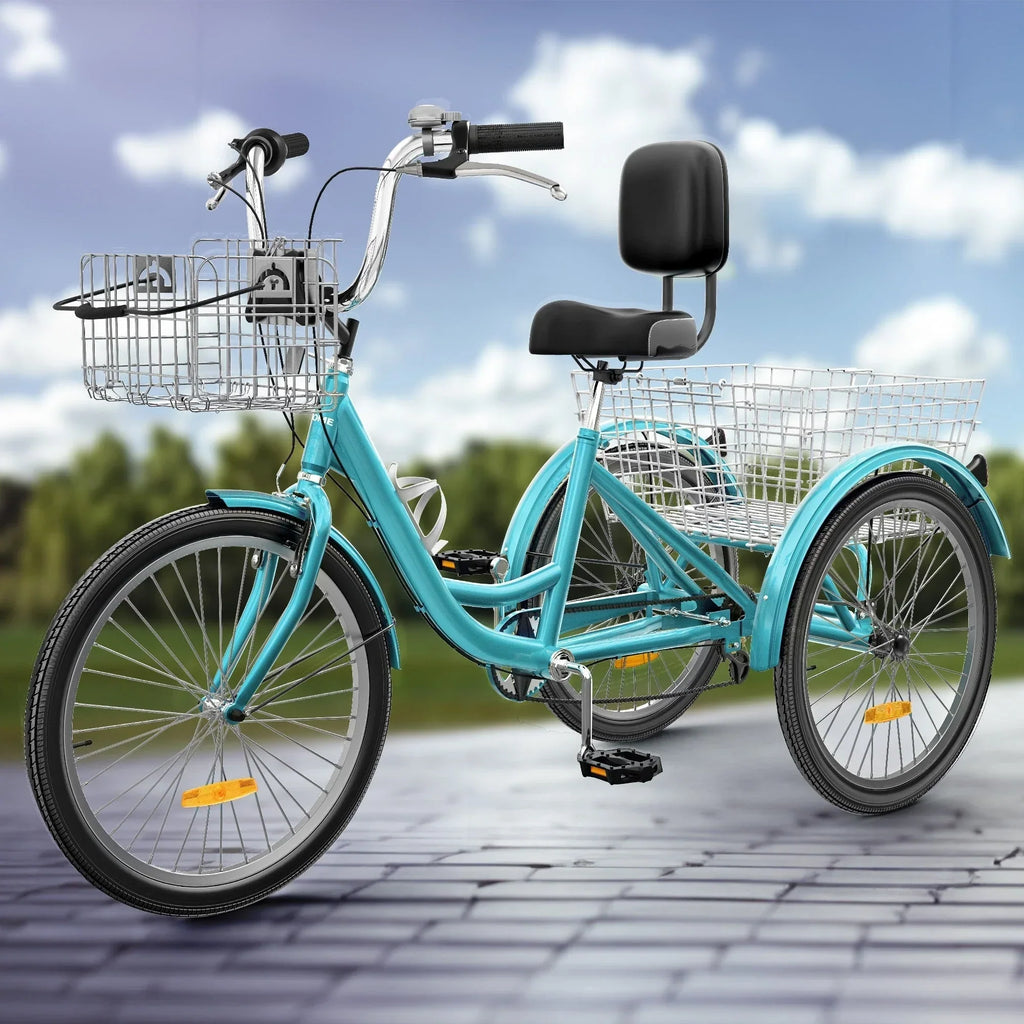 26 Tricycle Adulte 3 Roues 7 Vitesses