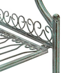 SAFAVIEH Bryn Étagère de boulanger d'extérieur victorienne en fer forgé à 4 niveaux - 63,5 cm l x 38,1 cm P x 160 cm H - 25L x 15P x 63H