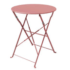 Ensemble bistrot pliant en métal 3 pièces, salon de conversation intérieur/extérieur résistant aux intempéries pour patio, cour, jardin