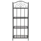 SAFAVIEH Bryn Étagère de boulanger d'extérieur victorienne en fer forgé à 4 niveaux - 63,5 cm l x 38,1 cm P x 160 cm H - 25L x 15P x 63H