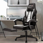 Chaise de jeu style course BOSSIN, fauteuil gamer grande taille 300 lb, chaise d'ordinateur à dossier haut