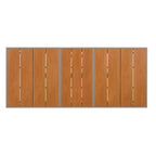 Ensemble de salle à manger d'extérieur extensible 7 pièces avec table extensible et 6 fauteuils