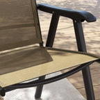 Lot de 4 chaises pliantes Outsunny au design simple et élégant, confortables pour la terrasse, le jardin et les voyages