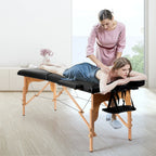Table de Massage Portable 84L Réglable pour Soins du Visage, Tatouage, avec Housse de Transport