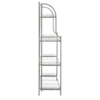 SAFAVIEH Bryn Étagère de boulanger d'extérieur victorienne en fer forgé à 4 niveaux - 63,5 cm l x 38,1 cm P x 160 cm H - 25L x 15P x 63H