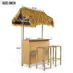 Ensemble de bar de patio style hawaïen