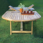 Ensemble de salle à manger extérieur extensible Amazonia Teak Sessa 13 pièces - 13 pièces