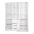 Palace Imports Armoire Cosmo 3 portes 100 % bois massif avec portes en bois massif ou portes miroir